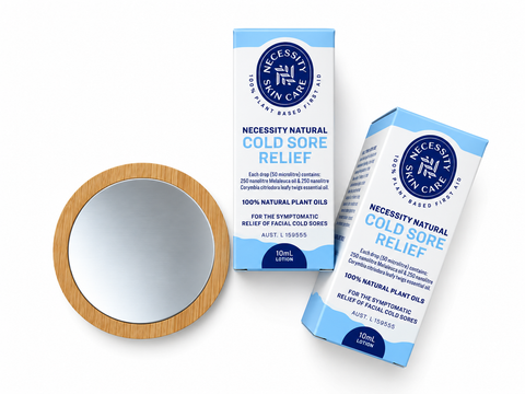 Cold Sore Relief Pack + Mirror